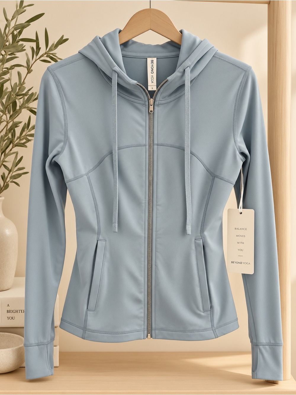 Love Tree Light Blue Zip-Up Hoodie ✨
